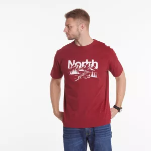 North 56°4 T-shirt manche courte Carmin 3XL à 8XL - Mountain-4XL