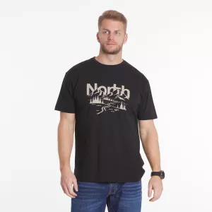 North 56°4 T-shirt manche courte noir 3XL à 8XL - Mountain-7XL