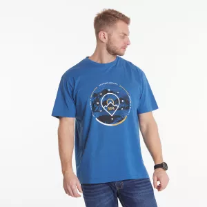 T-shirt bleu Monaco imprimé Ultimate-6XL