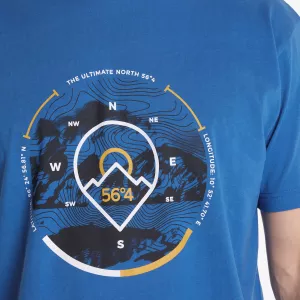 T-shirt bleu Monaco imprimé Ultimate-6XL