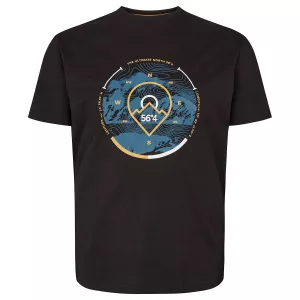 T-shirt noir imprimé Ultimate-5XL