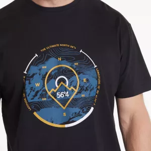 T-shirt noir imprimé Ultimate-5XL