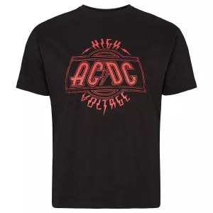 North 56°4 T-shirt ACDC manche courte noir 3XL à 8XL - Hight Voltage
