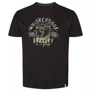 North 56°4 T-shirt manche courte noir 3XL à 8XL - Bravery