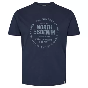 T-shirt North vintage Auth Garment bleu pétrole