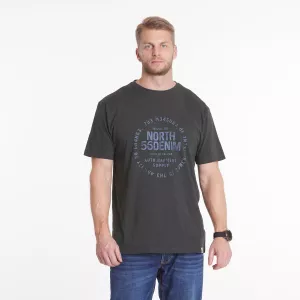 North 56°4 T-shirt manche courte noir Iris 3XL à 8XL - Auth Garment-3XL