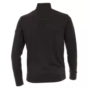 Pull Col zippé manche longue gris anthracite de 3XL à 6XL-5XL