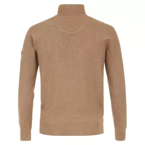 Pull Col zippé manche longue Camel de 3XL à 6XL-6XL