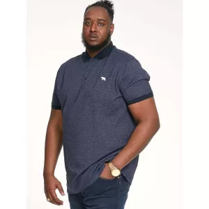 Polo bleu marine manche courte 3XL à 8XL - BRADLEY-6XL