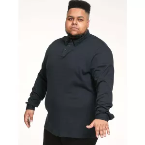 Polo gris foncé manche mongue 3XL à 6XL - PRESTON-4XL