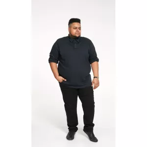 Polo gris foncé manche mongue 3XL à 6XL - PRESTON-4XL