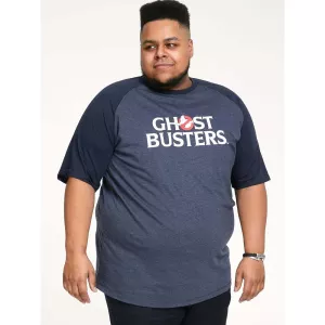T-shirt Mélange de bleu Denim manche courte 3XL à 6XL - GostBusters-4XL