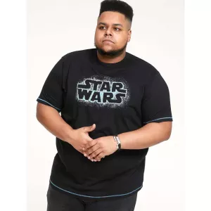 T-shirt noir manche courte 3XL à 10XL - Starwars-5XL