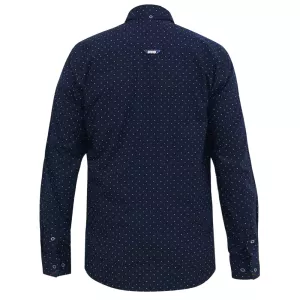 Chemise marine petit motif manche longue de 3XL à 8XL - EPPING-4XL