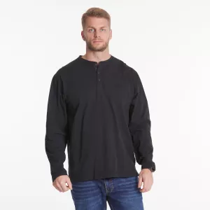 T-shirt granddad North 56Denim noir délavé-3XL