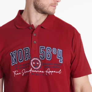 North 56.4 Polo manche Courte Carmin de 3XL à 8XL-3XL
