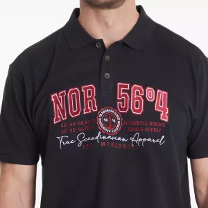 North 56.4 Polo manche Courte noir de 3XL à 8XL-7XL