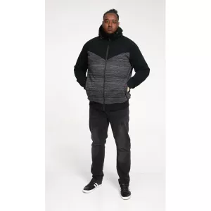 Pull cardigan Zippé à capuche  noir de 3XL à 8XL - CLIPSTONE-3XL