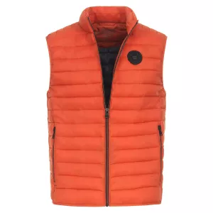 Veste sans manche matelassée terracotta de 2XL à 6XL-3XL