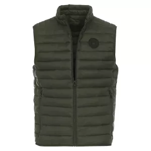 Veste sans manche matelassée vert foncé de 2XL à 6XL-3XL