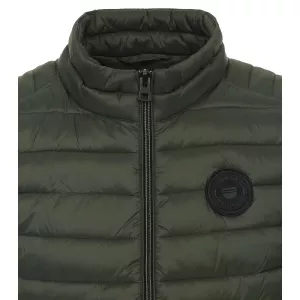 Veste sans manche matelassée vert foncé de 2XL à 6XL-4XL