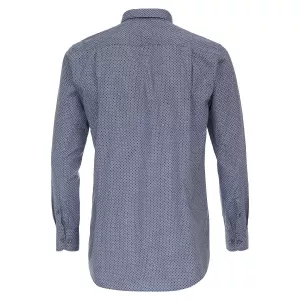 Chemise manche longue Bleu motif blanc et rouge de 2XL à 6XL-5XL