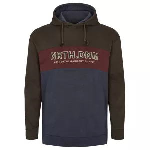 Sweat à capuche NRTH DNM Olive bordeau bleu-5XL