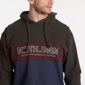 Sweat à capuche NRTH DNM Olive bordeau bleu-5XL