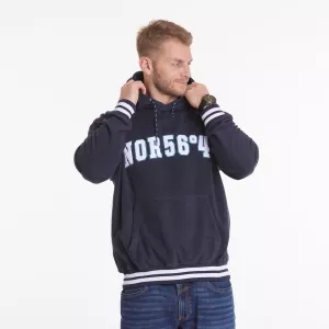 Sweat polaire bleu marine à capuche 3XL à 8XL - NOR 56°4-6XL