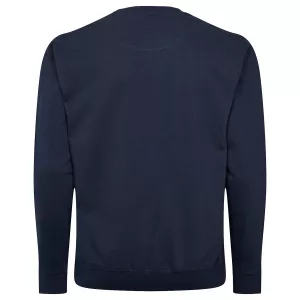 Cardigan zippé torsadé bleu marine col montant-4XL