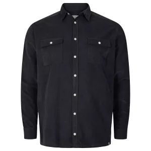 Surchemise en velour côtelé  noire