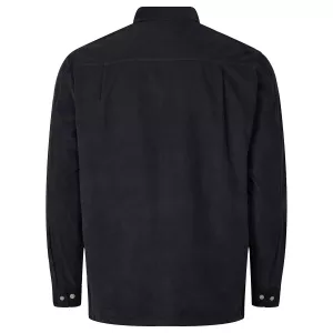 Surchemise en velour côtelé  noire-8XL