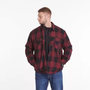 Chemise canadienne surchemise  carreaux rouge noir-3XL