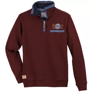 Sweat Col zippé Barolo foncé de 3XL à 10XL yukon canada