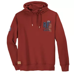 Sweat col tube RF True Hiker rouge brique