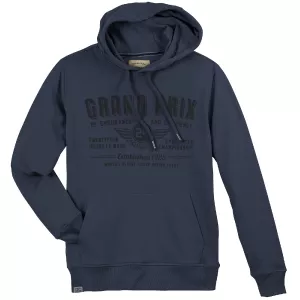 Sweat à capuche Grand Prix denim foncé