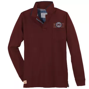 Polo manche longue Barolo foncé de 3XL à 10XL - Rocky Mountains