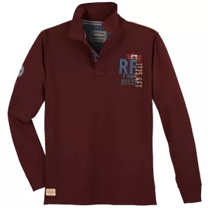 Polo manche longue Barolo foncé de 3XL à 10XL - The Rockies