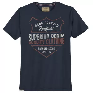 T-shirt manche courte bleu denim foncé de 3XL à 10XL - superior denim