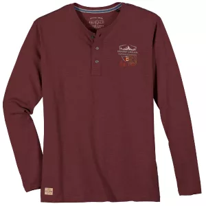 T-shirt granddad Mount Logan Barolo foncé-7XL