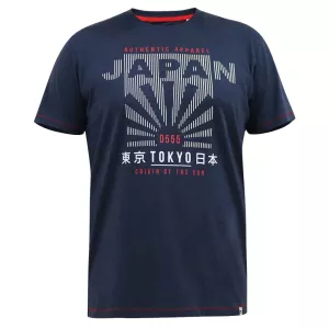 T-shirt bleu marine manche courte 3XL à 6XL - JAPAN
