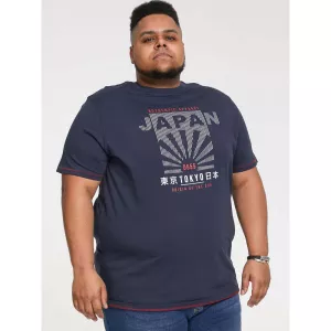 T-shirt bleu marine manche courte 3XL à 6XL - JAPAN-5XL