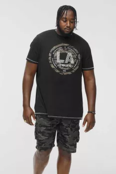 T-shirt camouflage Los Angeles noir-6XL