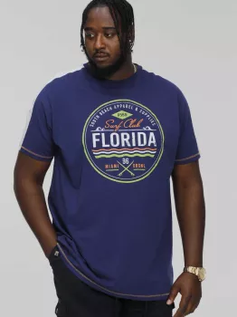 T-shirt imprimé Florida bleu royal-5XL