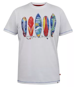 T-shirt blanc manche courte 3XL à 6XL - Maui-6XL