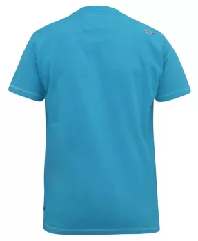 T-shirt turquoise manche courte 3XL à 6XL -  Surfers Paradise-6XL