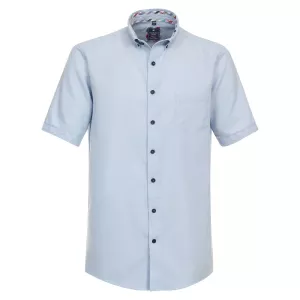 Chemise casual manche courte bleu clair de 2XL à 6XL