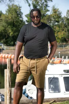 Short ceinture élastique tabac de 3XL à 6XL-4XL