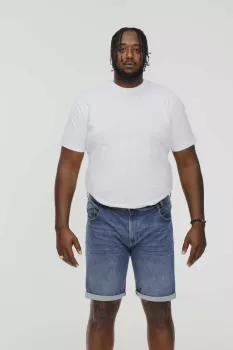 Short denim bleu délavé de 42US à 56US - JONES-P46