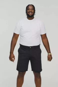 Short chino marine motif blanc de 42US à 56US - DUDLEY-P46